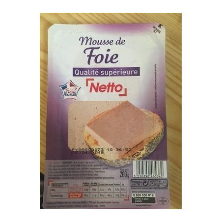 Netto Pate Foie Sup S/At200G