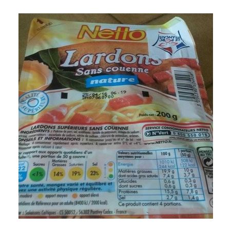 Netto Lardons Natures 200G