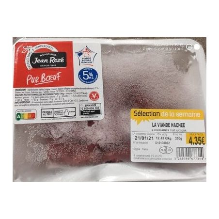 Jean Roze Sub/Jroze Tartare Vrac 5% 350G