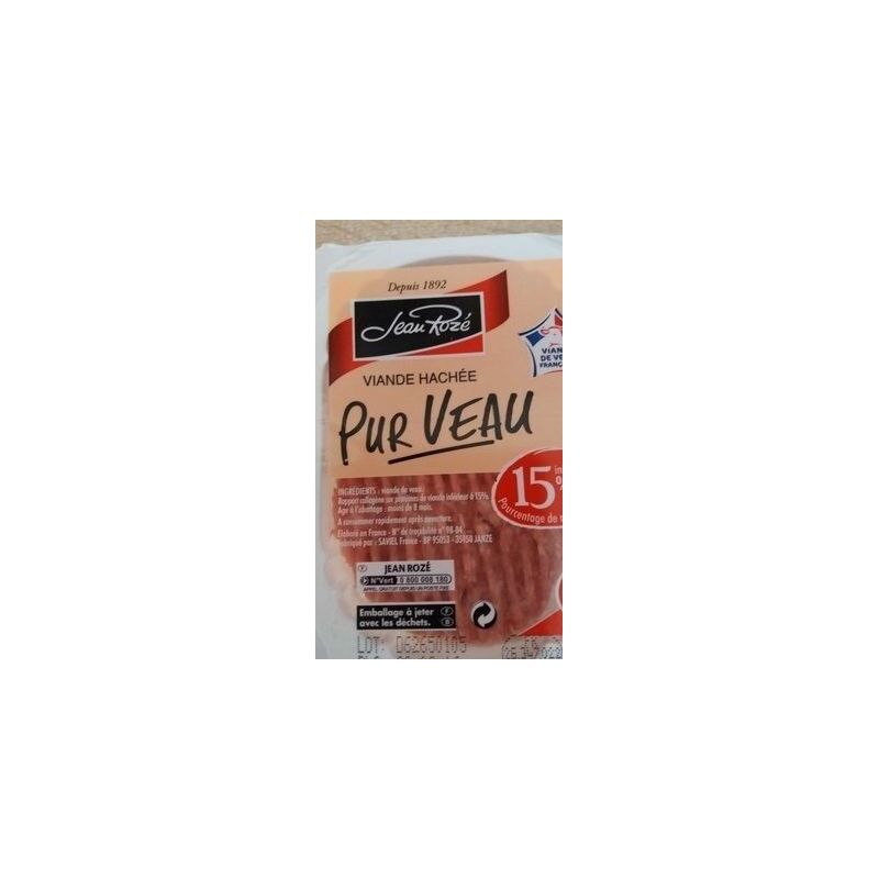 Jean Roze Sub/Jr Steak Hache Veau 2X100G