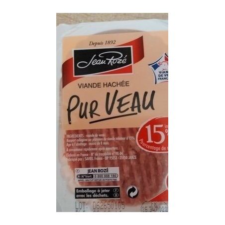 Jean Roze Sub/Jr Steak Hache Veau 2X100G