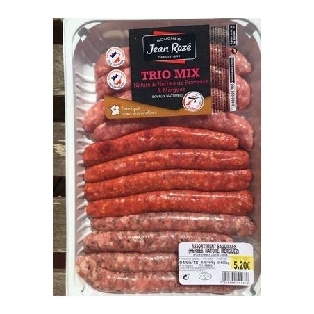 Jean Roze Saucisse Nat.Hbes.Merguez 600G