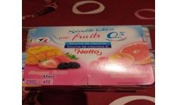 Netto Yaourt Fruit 0% 12X125G