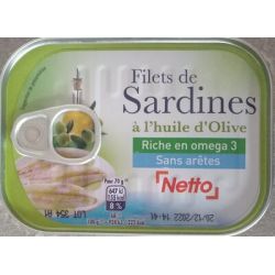 Netto Flt Sardin.H.Olive 100G