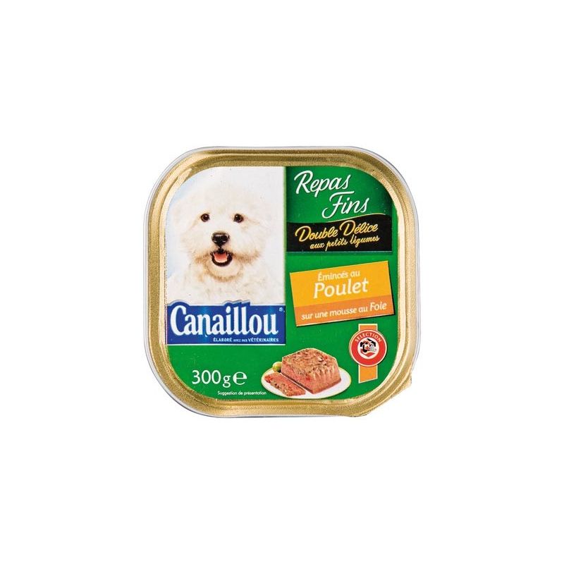 Canaillou Barquette Poulet Foie 300G