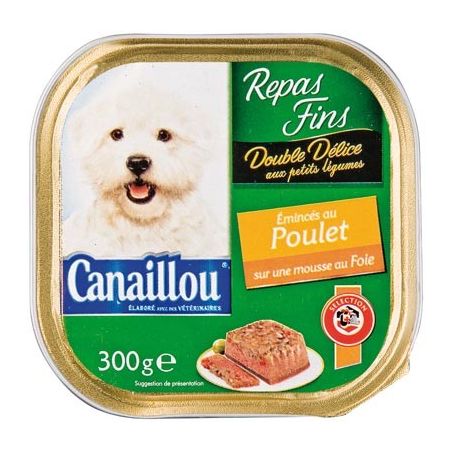 Canaillou Barquette Poulet Foie 300G