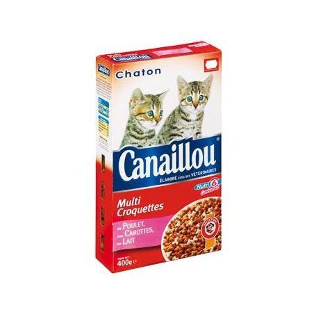 Canaillou Croquettes Pour Chaton Poulet Carottes 400G