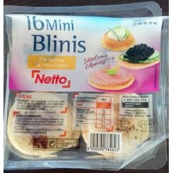 Netto Blinis X16 Soit 135G