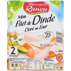 Ranou Flt Dinde Dore 2Tr 80G