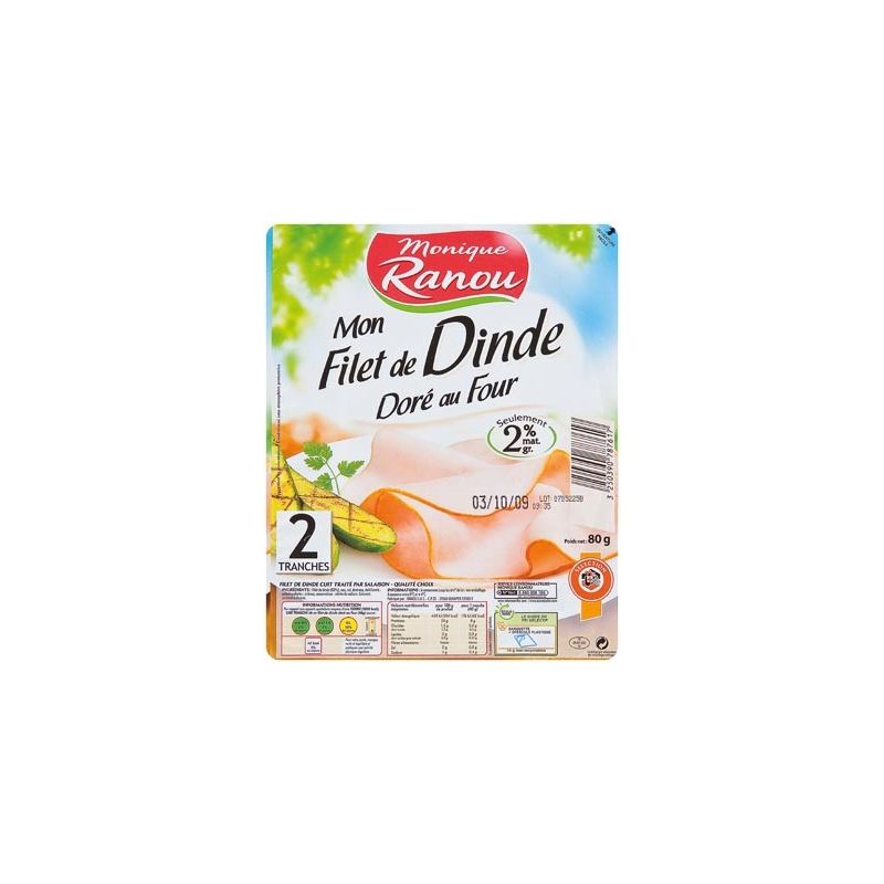 Ranou Flt Dinde Dore 2Tr 80G