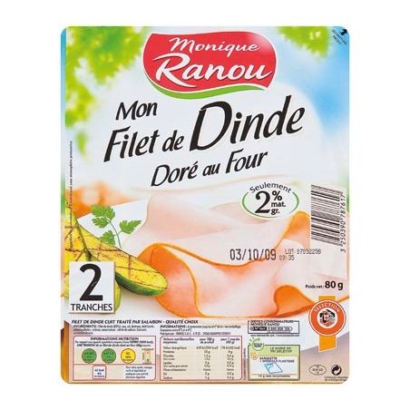 Ranou Flt Dinde Dore 2Tr 80G