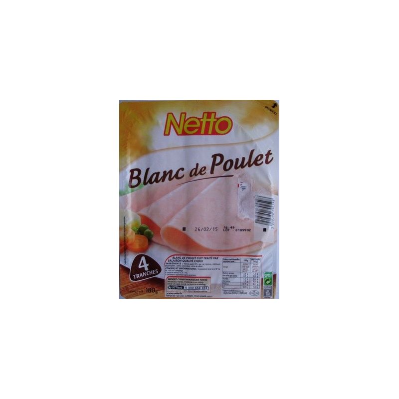 Netto Blanc Poulet 4Tr 180G