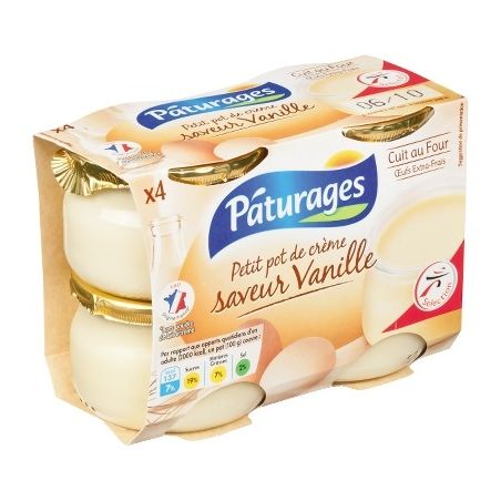 Paturages Pat.Petit Pot Crem.Vanil4X100G