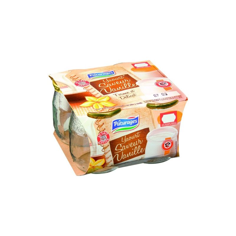 Paturages Pat.Yt Lait Ent.Sav.Van.4X125G