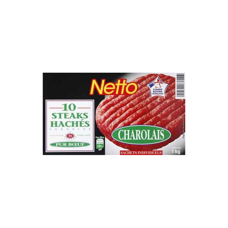 Netto Nett.10Steak Hach.Charol.15%1K