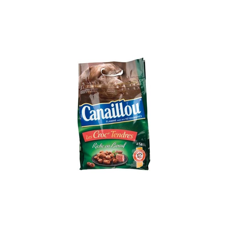 Canaillou Croquettes Les Croc' Tendres Bœuf 4Kg