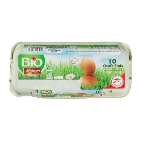 Moisson 10 Œufs Bio M/G