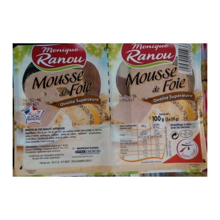 Ranou Mousse De Foie Sup 2X50G