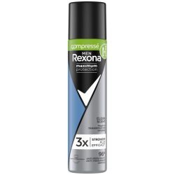 Rexona Déodorant Homme Spray Antibactérien Maximum Protection 96 H Clean Scent 100Ml