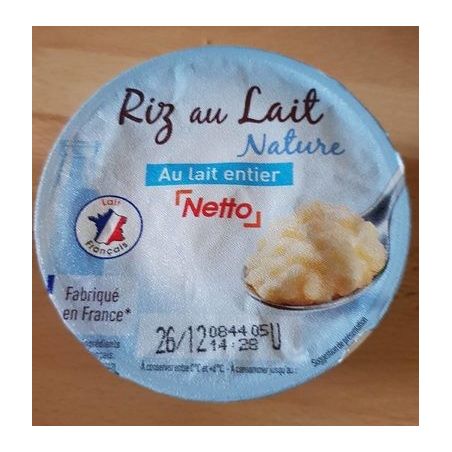 Netto Riz Lait Entier 200G