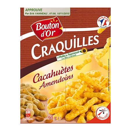 Bouton Or B.Or Craquille Cacahuetes 90G