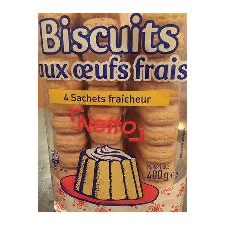 Netto Biscuit Œufs Frais 400G