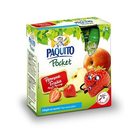 Paquito Pomme Fraise All4X90G