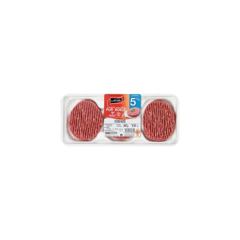 Jean Roze J.Roze Steak Hache 5% 3X125G