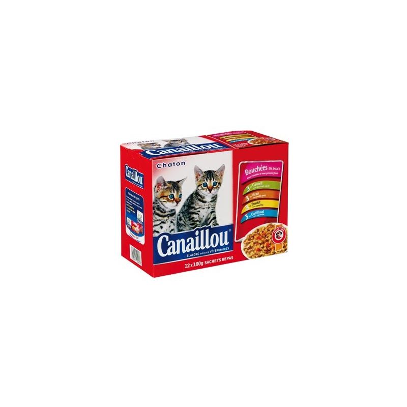 Canaillou Pochon Chaton12X100G