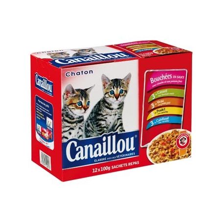 Canaillou Pochon Chaton12X100G