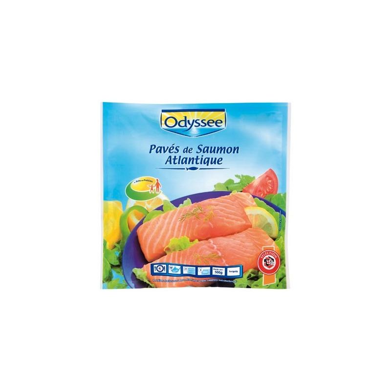 Odyssee Odysse Paves Saumon X4 500G