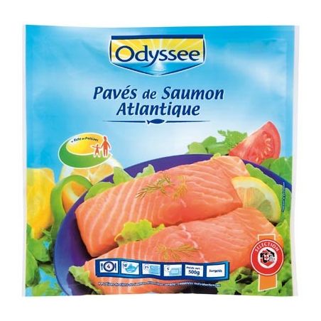Odyssee Odysse Paves Saumon X4 500G