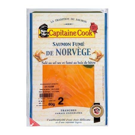 Capitaine Cook Saumon Fume Norv.2Tr 80G