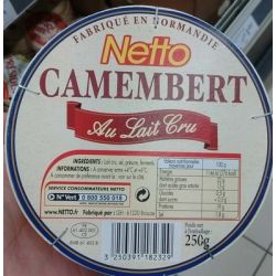 Netto Camember.Lait Cru 250G