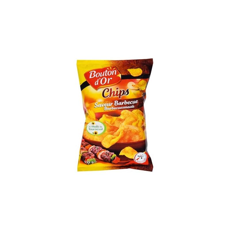 Bouton Or D'Or Chips Bbq 135G