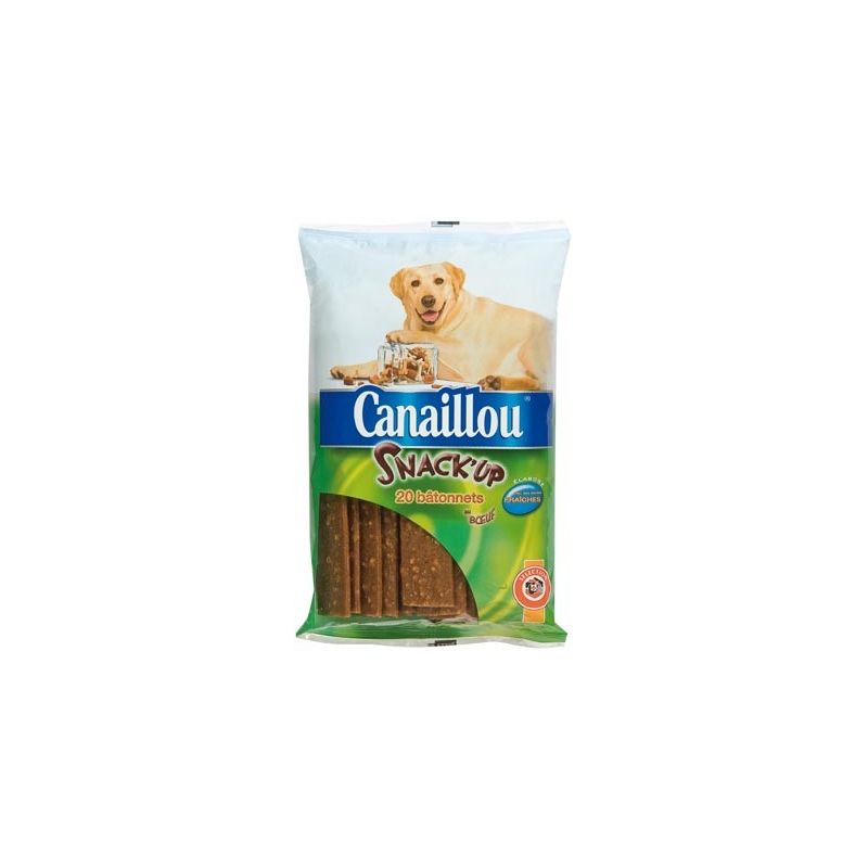 Canaillou 20 Bâtonnets Snack'Up Bœuf 10G