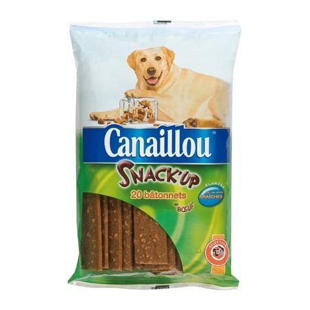 Canaillou 20 Bâtonnets Snack'Up Bœuf 10G