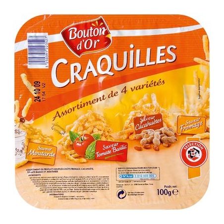 Bouton Or Bo Coffret 4 Craquilles 100G