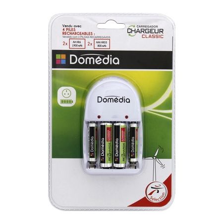 Domedia Dom.Chargeur.Classic.+4Accus
