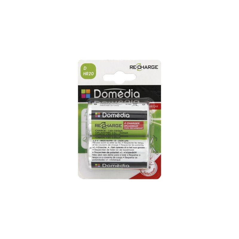 Domedia Dom.Pile.Rech.2600Mah.Hr20X2