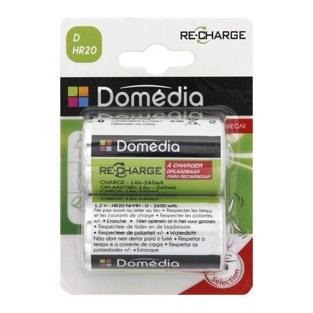 Domedia Dom.Pile.Rech.2600Mah.Hr20X2