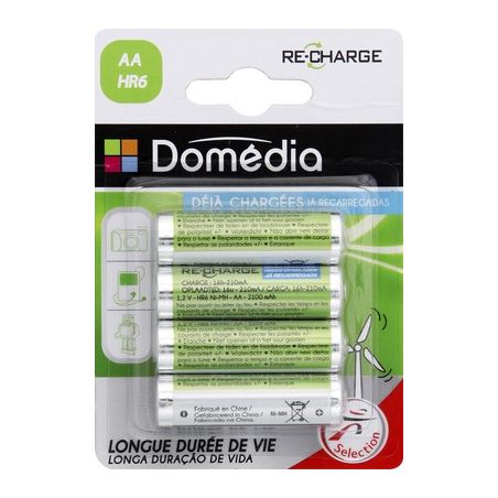 Domedia Dom.Pile.Rech.2100Mah.Hr6X4