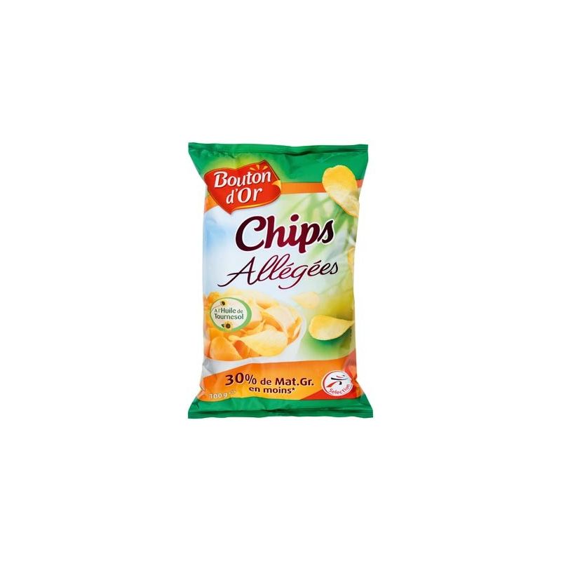 Bouton Or Chips Allegee 100G