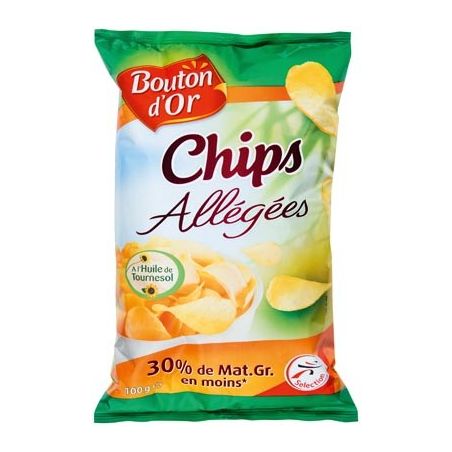 Bouton Or Chips Allegee 100G