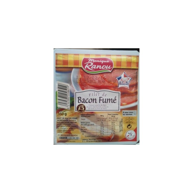 Ranou Filet De Bacon 15Tr.150G