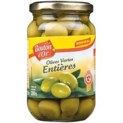 Bouton Or D'Or Olives Vert Entières 200G