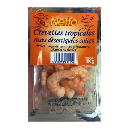 Netto Crevettes Roses 100G