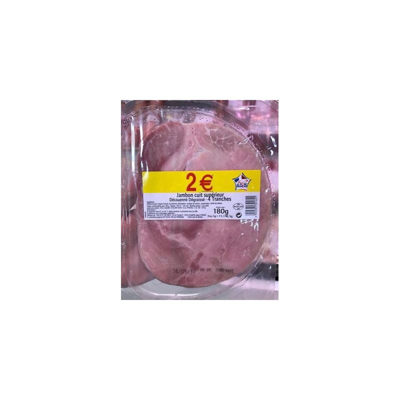 Fr.Emballe Fe Jambon Sup Dd 4T P.Rond180G