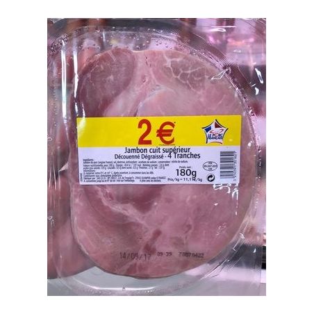 Fr.Emballe Fe Jambon Sup Dd 4T P.Rond180G