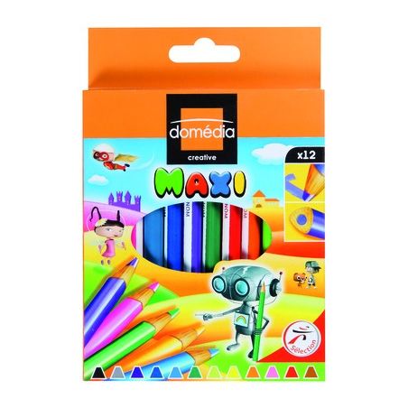 Domedia 12 Maxi Crayons Coul.